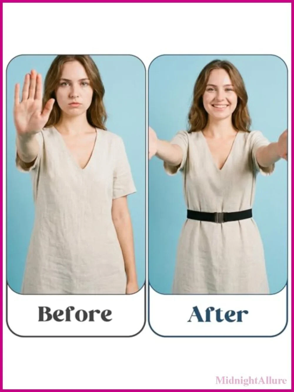 No Show Elastic Stretch Belt Invisible Flat Buckle Waistband